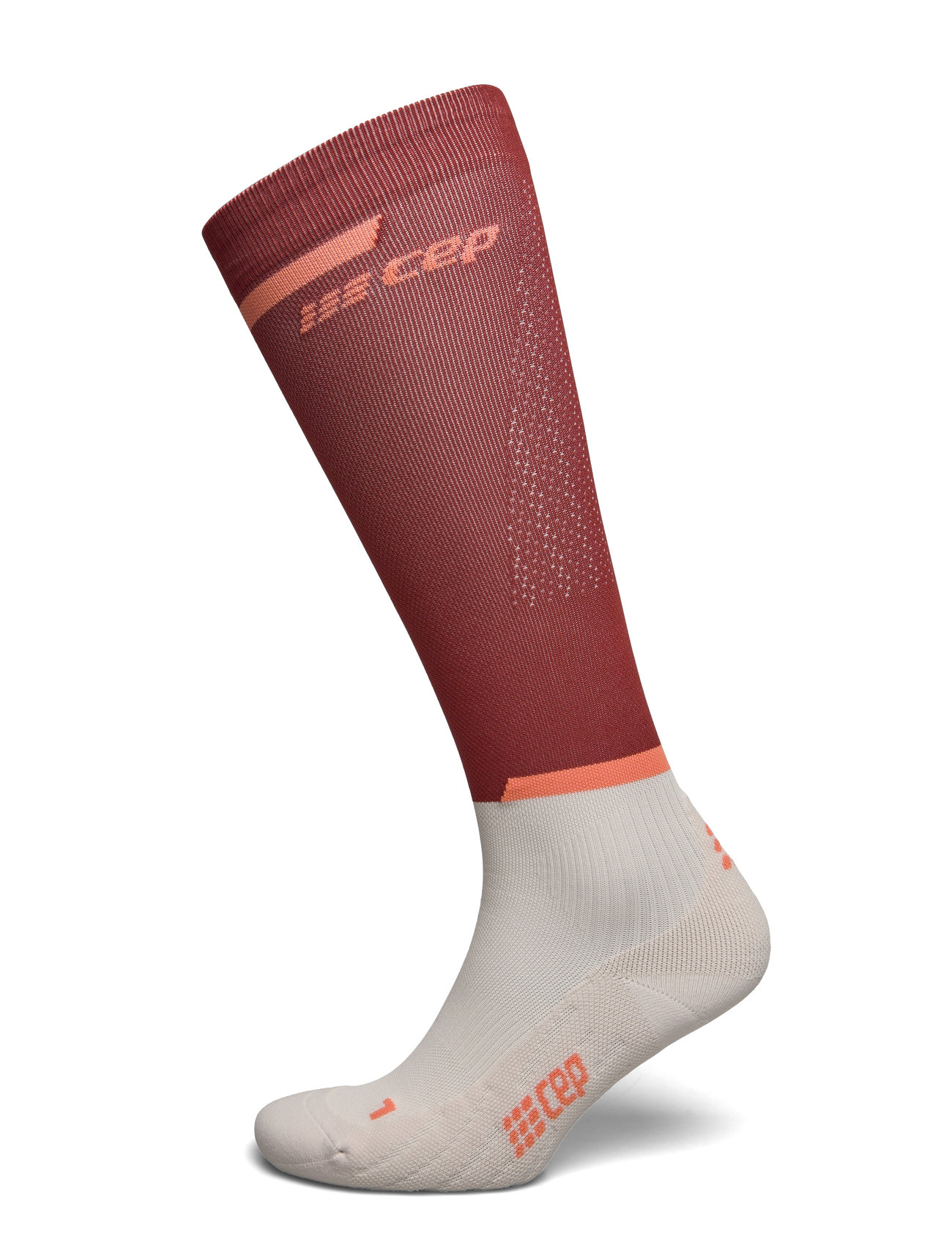 Cep The Run Socks, Tall, V4, Women Burgundy CEP