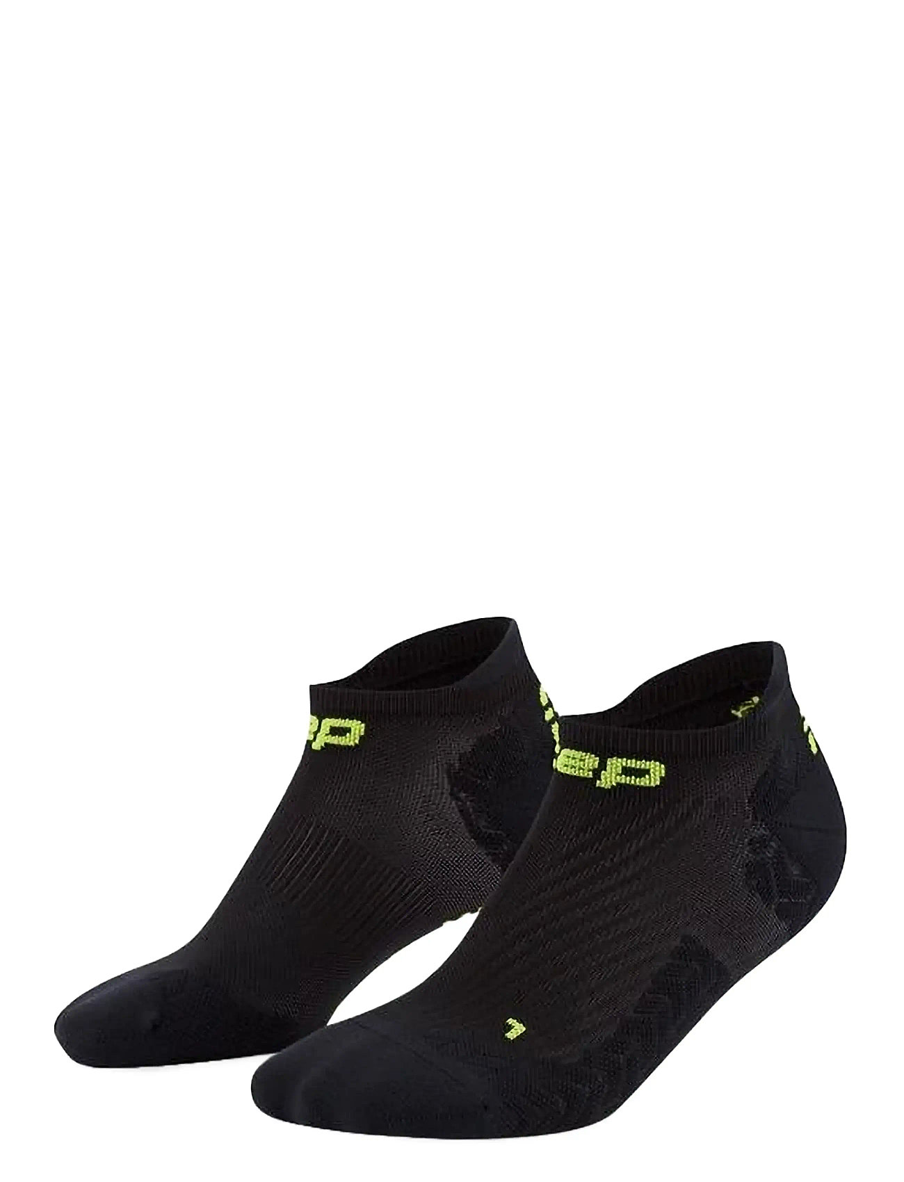 CEP Core Run Ultralight Socks, No Show, 4.0, IV, Black, Sport Clothing > Sport Socks, Herre