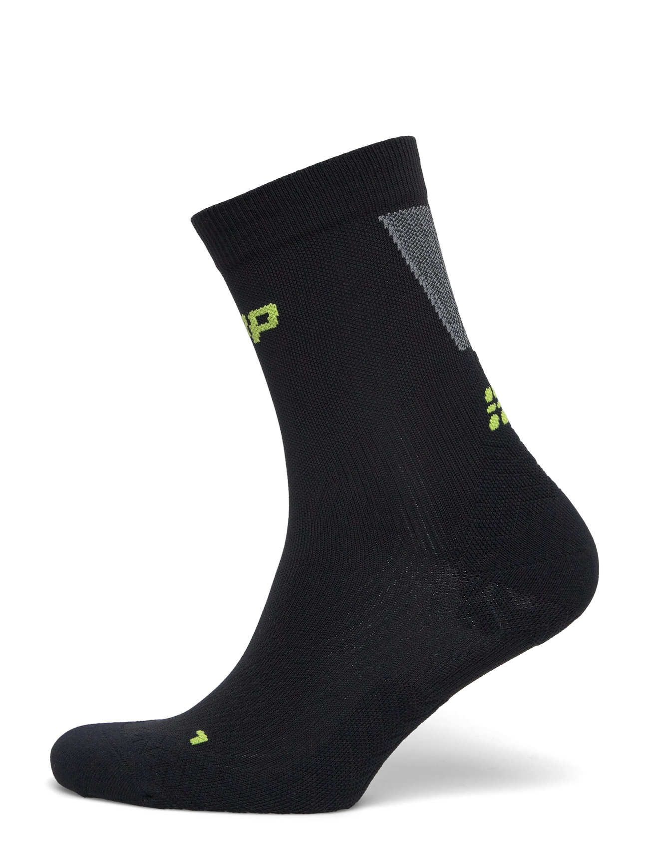CEP Core Run Ultralight Socks, Mid Cut, 4.0, III, Black, Sport Clothing > Sport Socks, Herre