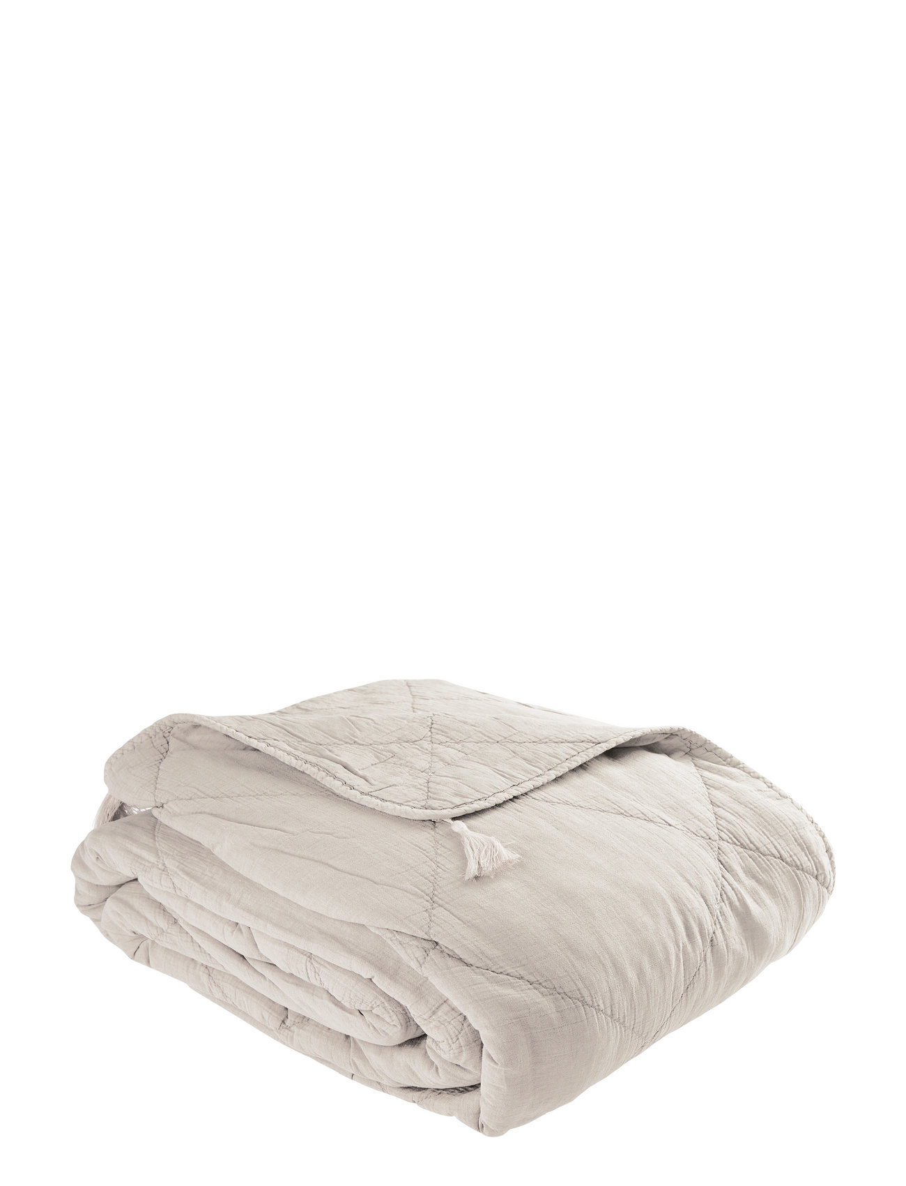 C'est Bon Bedspread, Cotton W/Linentassels Beige