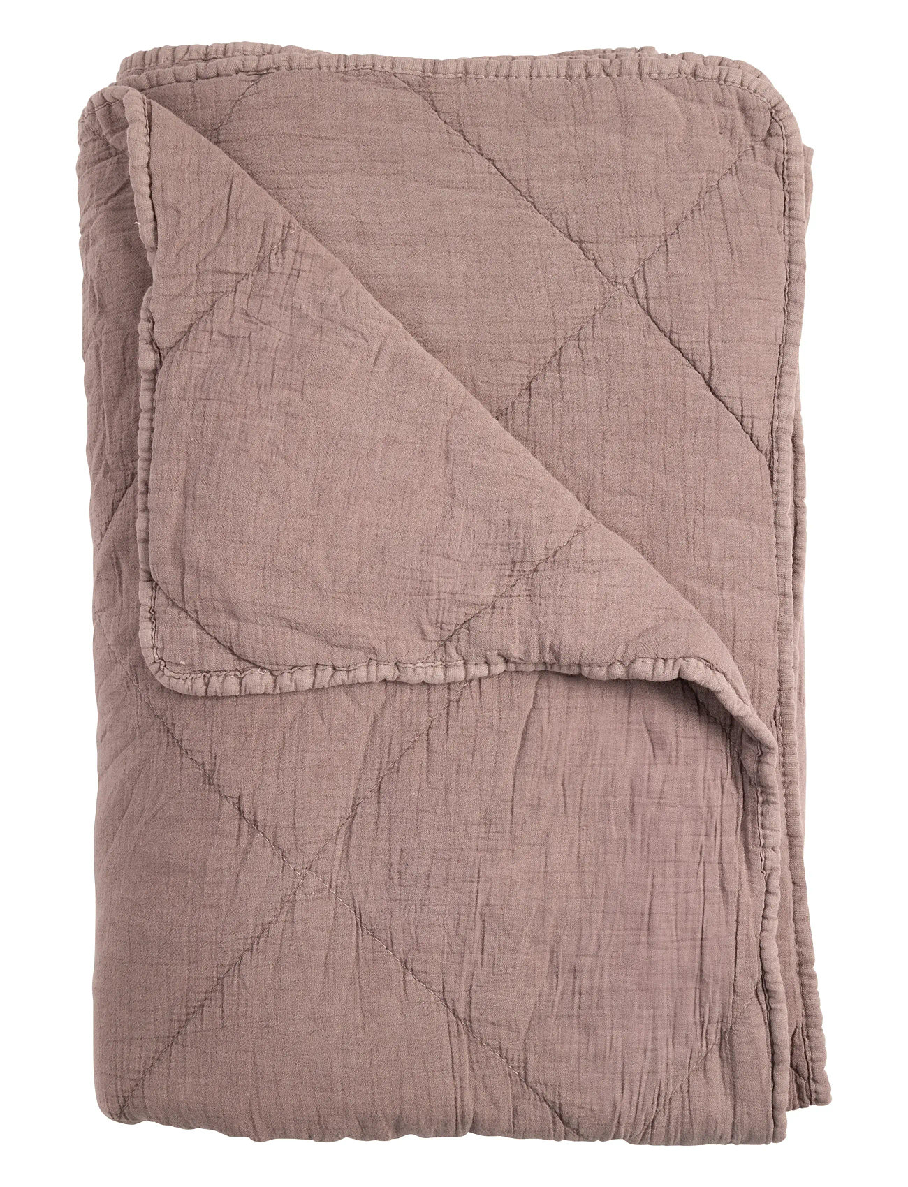 C'EST BON Plaid, Bomuld M/Hør Fryns Lila - 140X200CM - Unisex