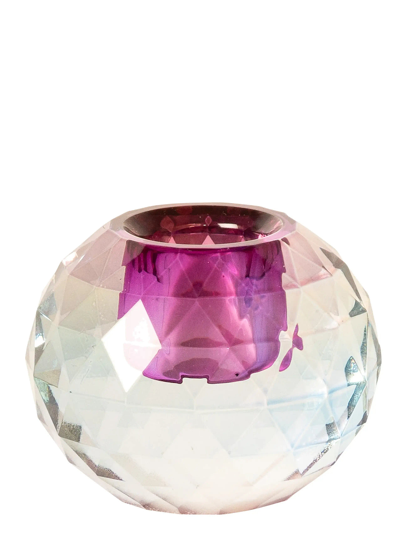 C'EST BON Crystal Candle Holder Patterned - H 4.5CM - Unisex