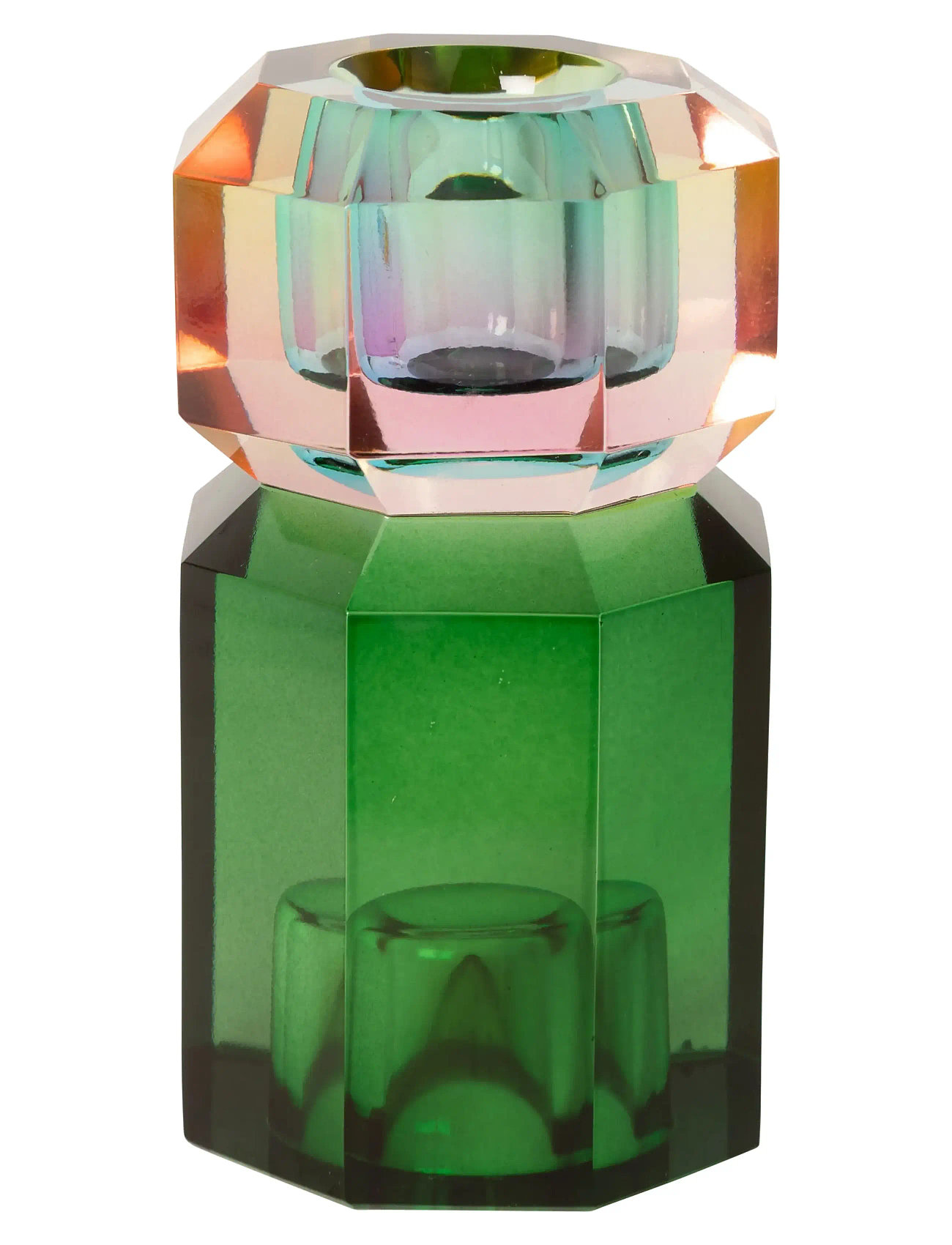 C'EST BON Crystal Candle Holder Grün - H9.5CM - Unisex