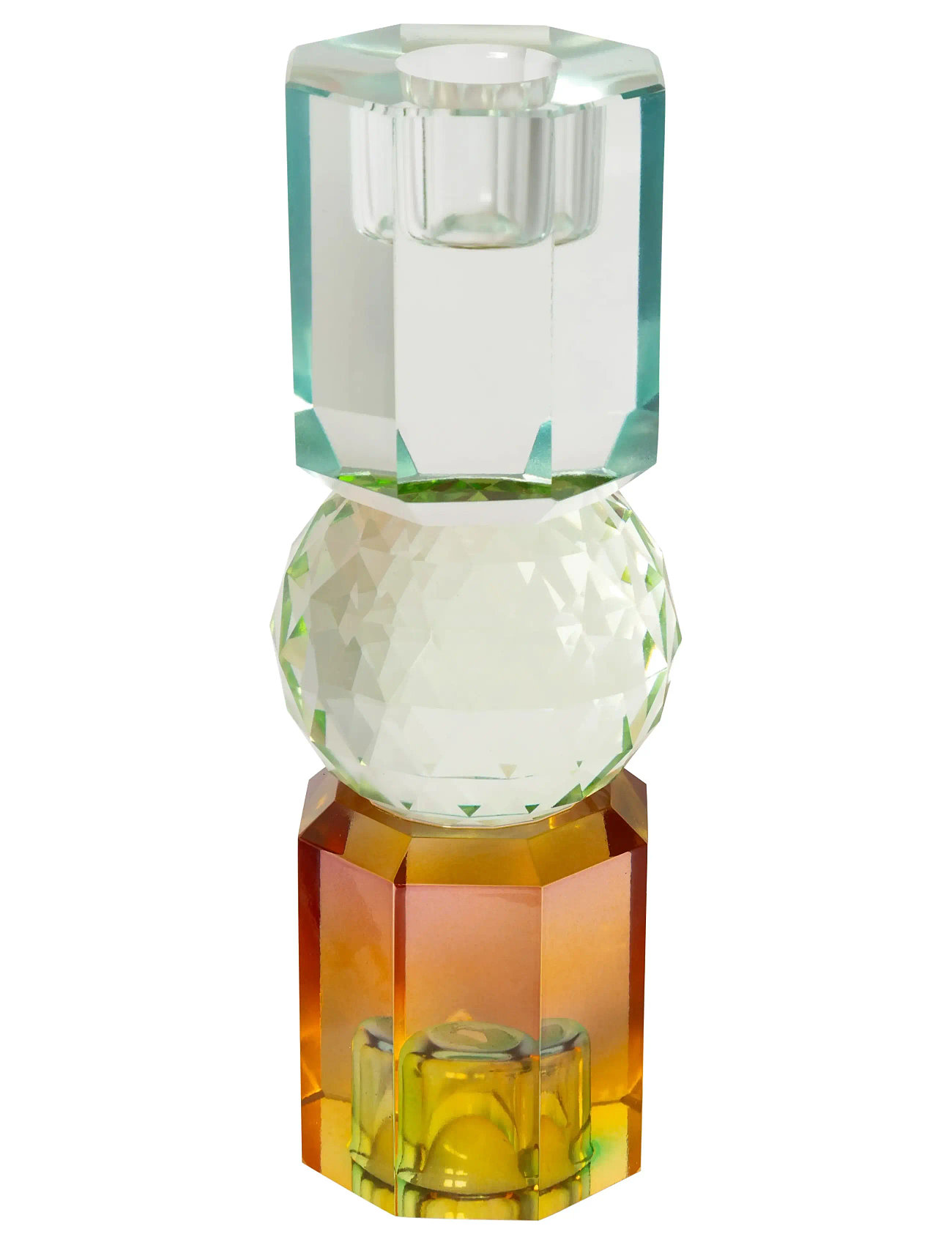 C'EST BON Crystal Candle Holder Patterned - H16.5CM - Unisex