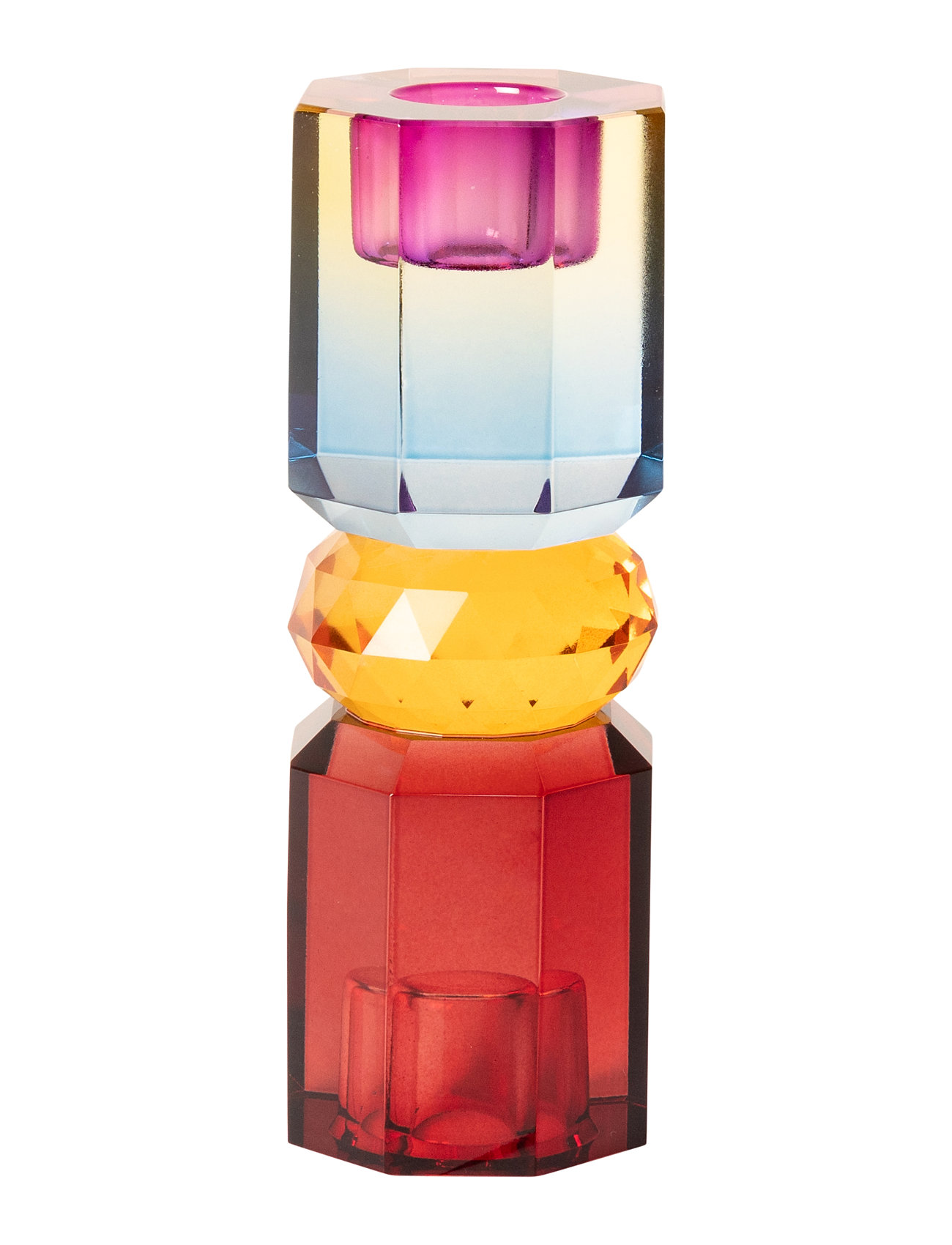 C'EST BON Crystal Candle Holder Patterned - H 15CM - Unisex