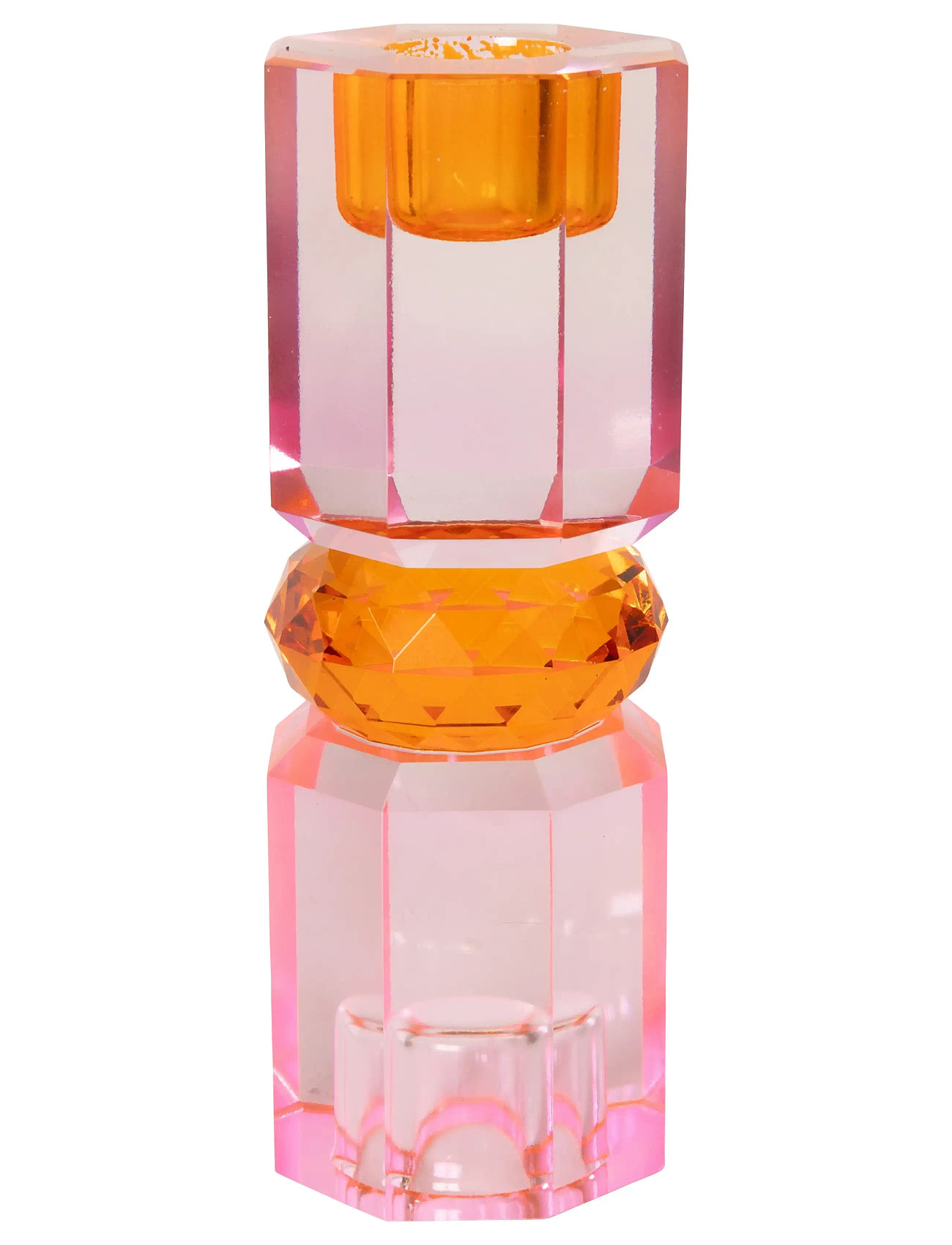 C'EST BON Crystal Candle Holder Pink - H15CM - Unisex