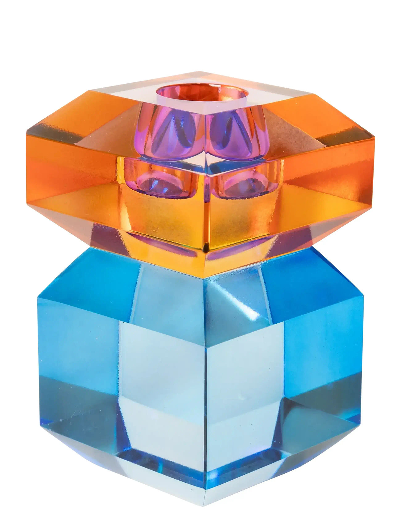 C'EST BON Crystal Candle Holder Patterned - H10CM - Unisex