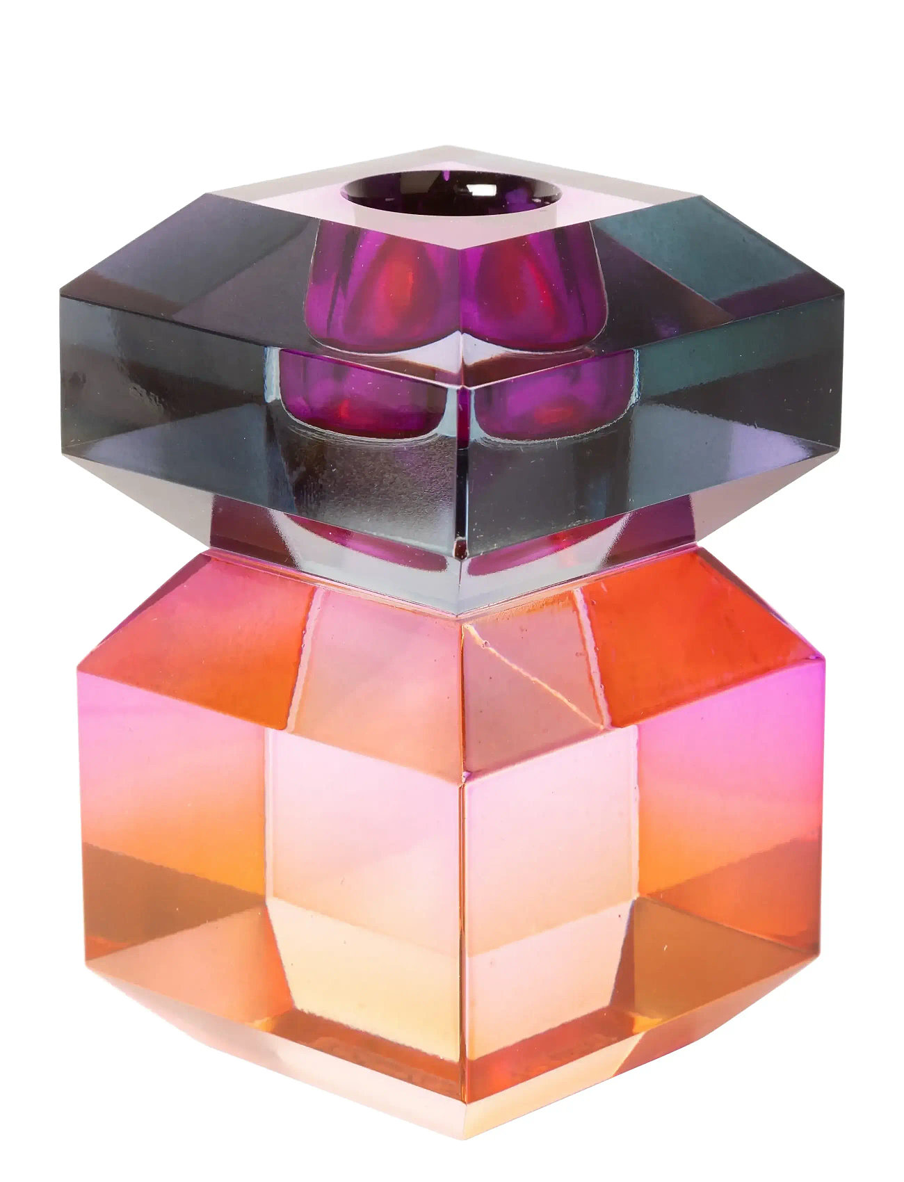 C'EST BON Crystal Candle Holder Patterned - H10CM - Unisex