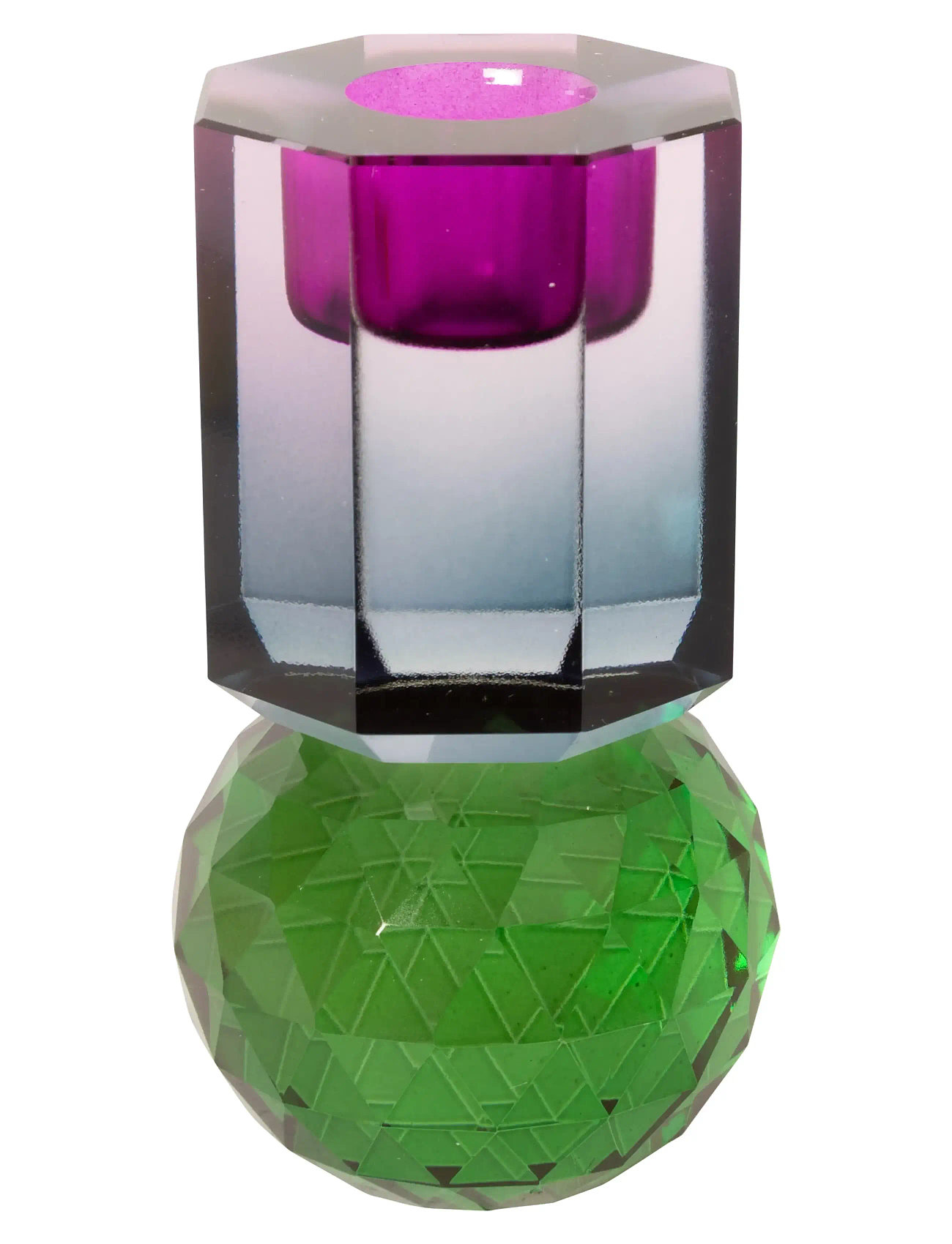 C'EST BON Crystal Candle Holder Patterned - H10.5CM - Unisex