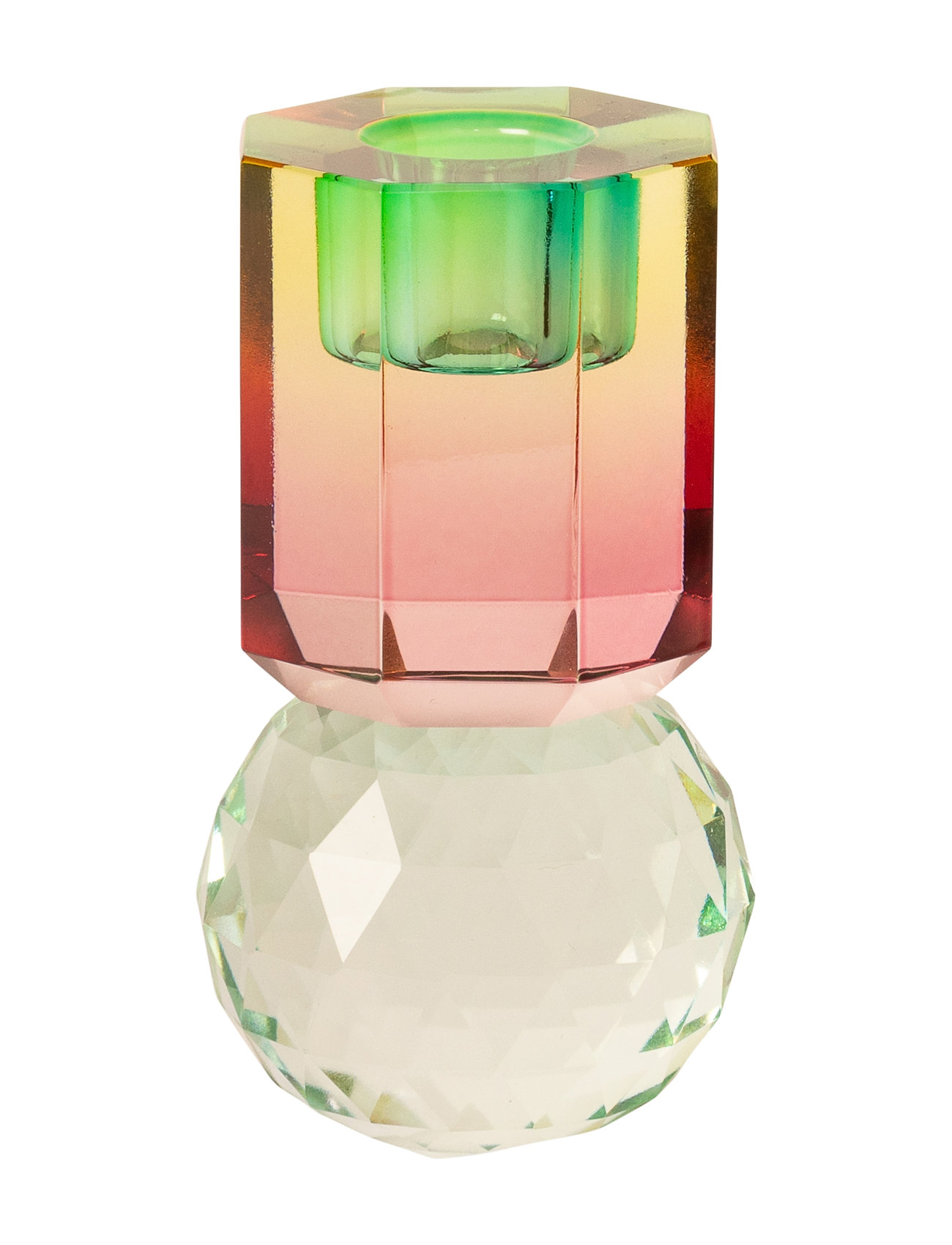 C'EST BON Crystal Candle Holder Patterned - H 10.5CM - Unisex
