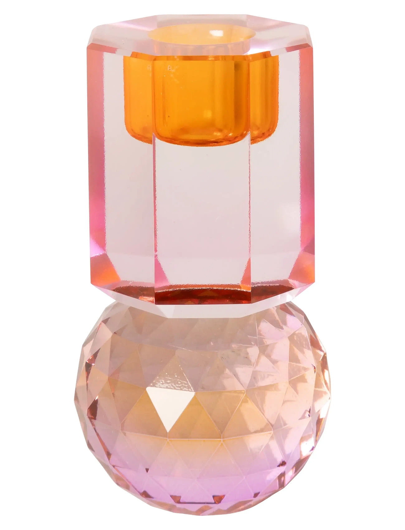 C'EST BON Crystal Candle Holder Pink - H10.5CM - Unisex