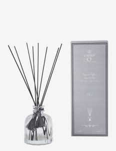 Diffuser round bottle w grooves & tassel No.1 - fragrance diffusers - grey
