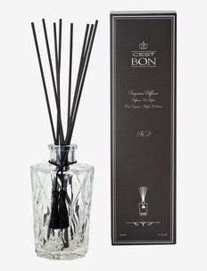 Diffuser harlekin bottle w tassel fragrance No.2 - fragrance diffusers - black