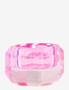 Crystal candle holder - ljushållare - pink