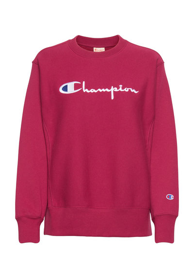 champion reverse weave crewneck red