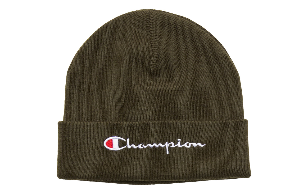 green champion beanie