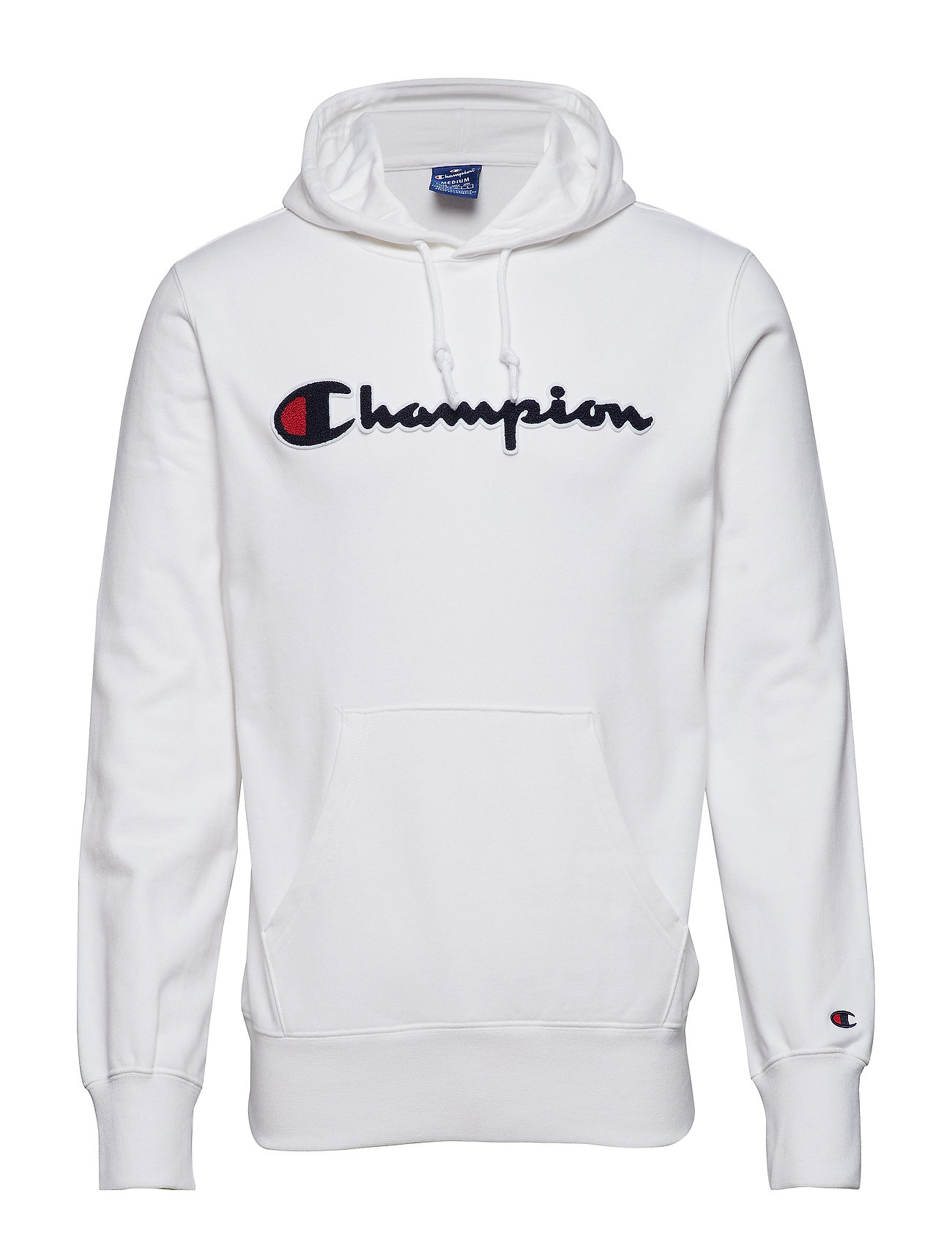 champion hooded sweatshirt white