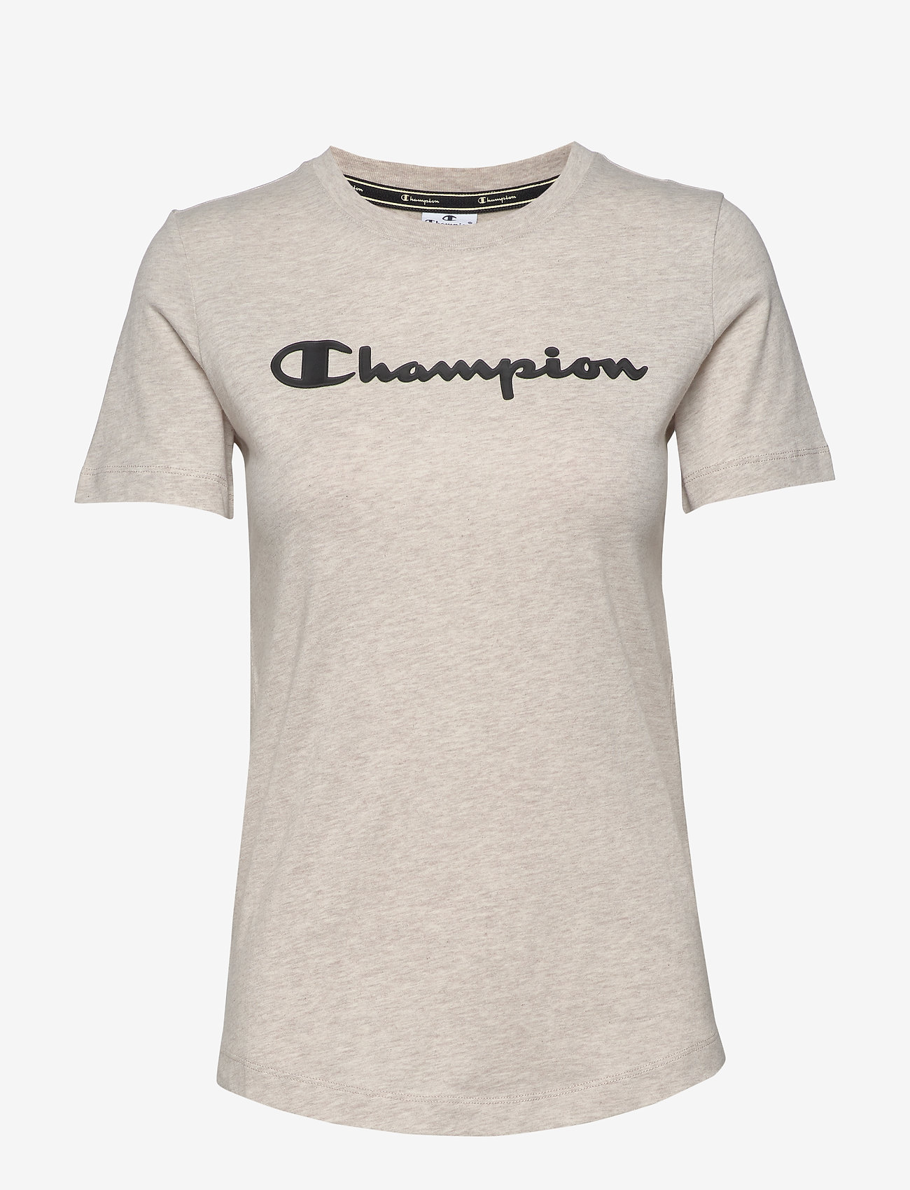 beige champion t shirt