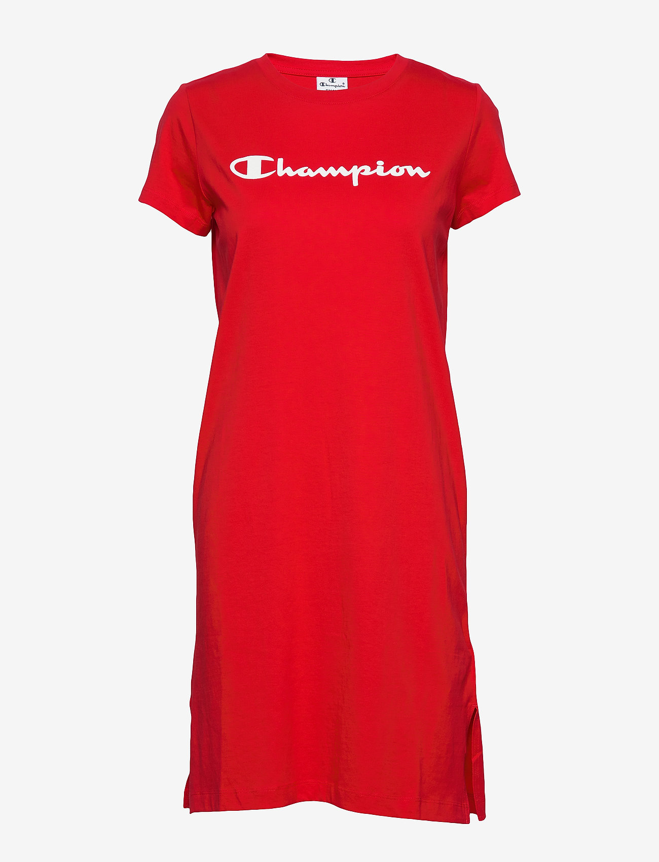 red champion dress