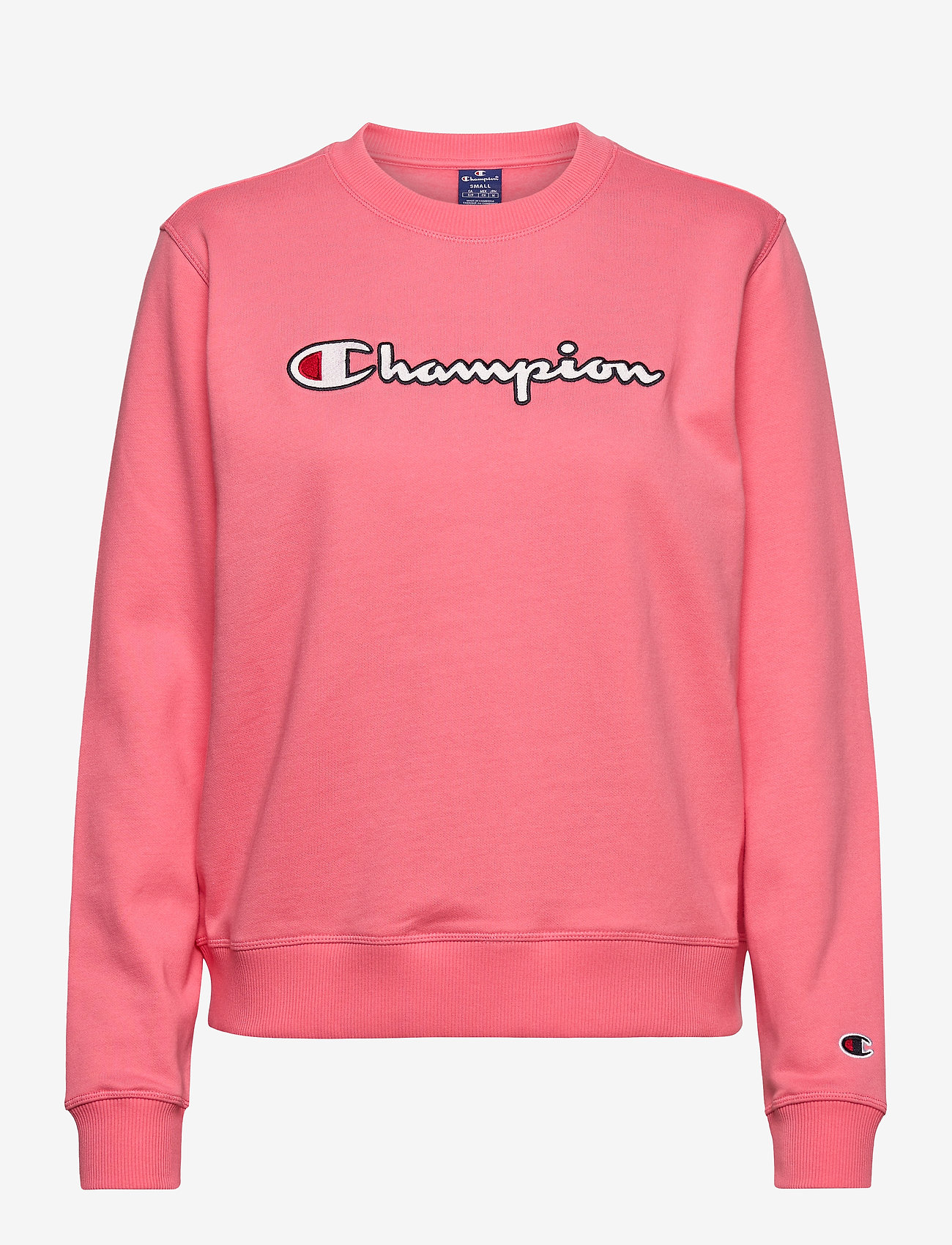 champion pink crewneck sweatshirt
