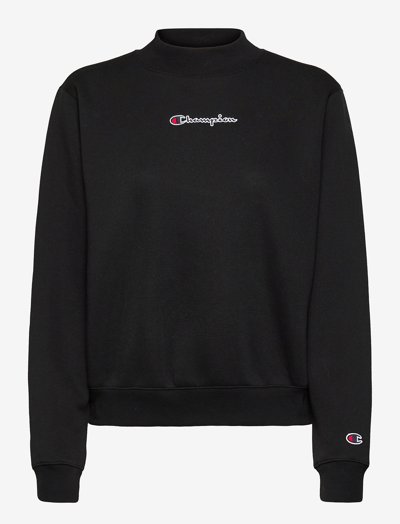 all black champion crewneck