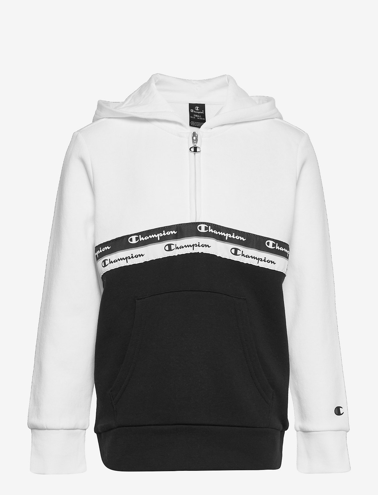 champion hooded half zip