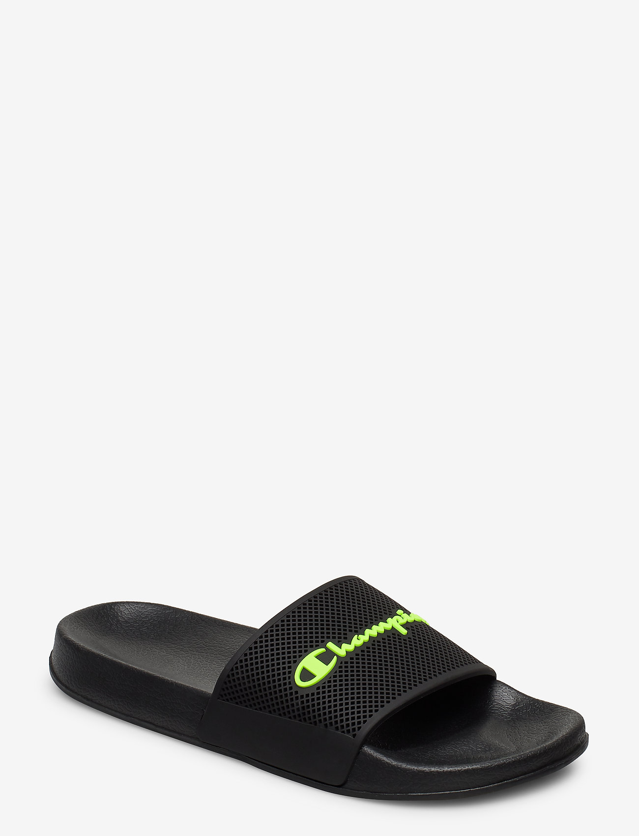 black champion flip flops