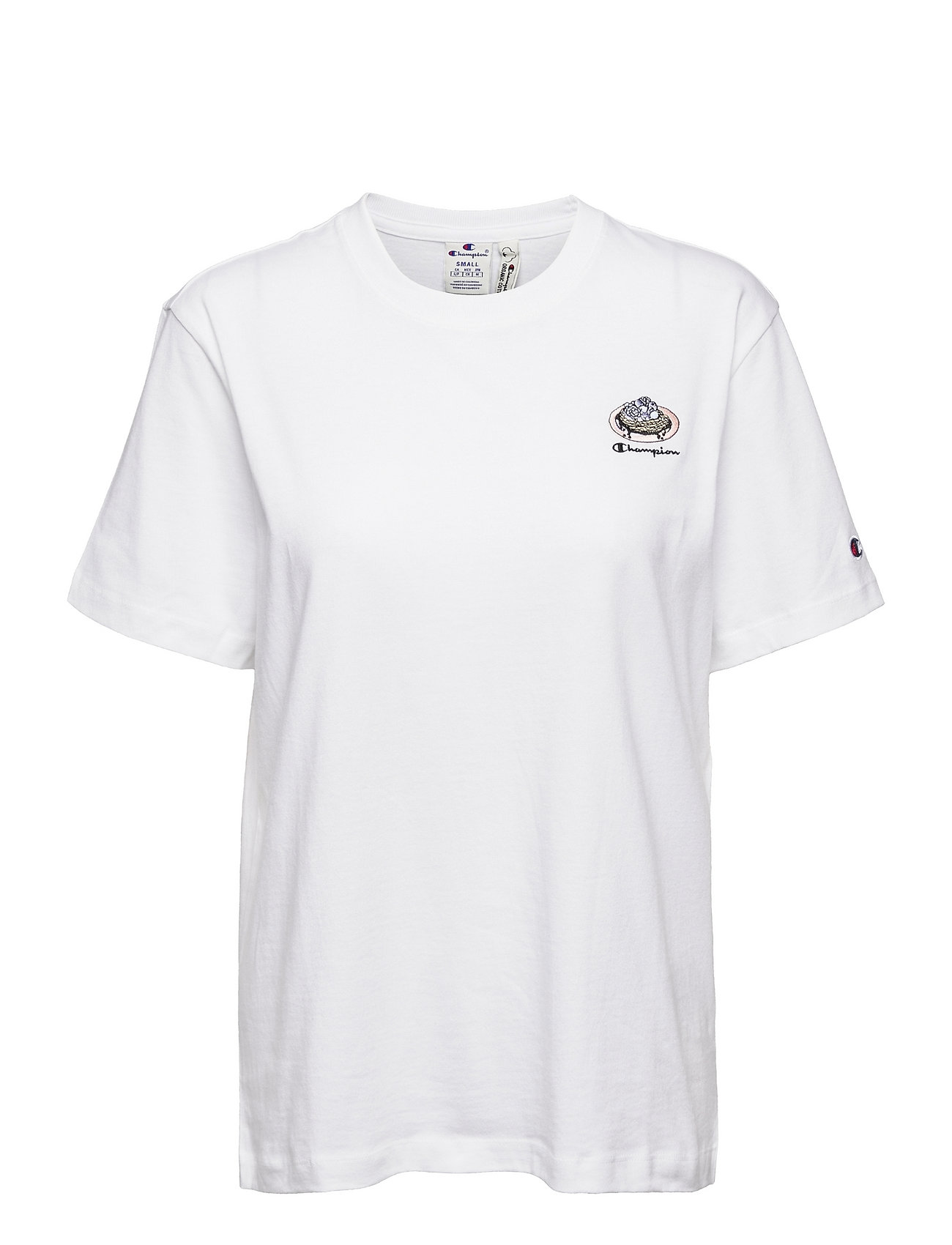 Crewneck T-Shirt T-shirts & Tops Short-sleeved Valkoinen Champion