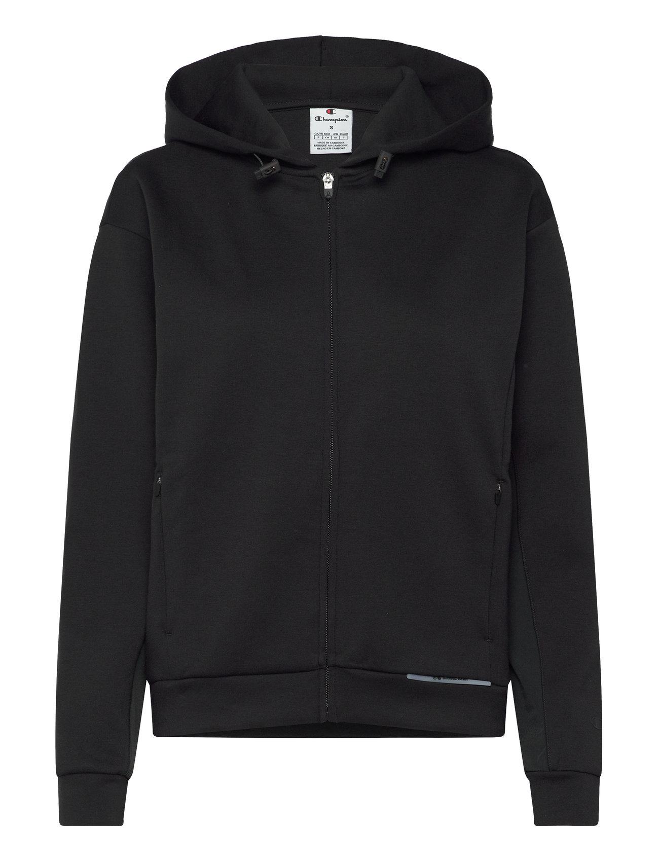 Champion Full Zip Hoodie Sweatshirt Svart