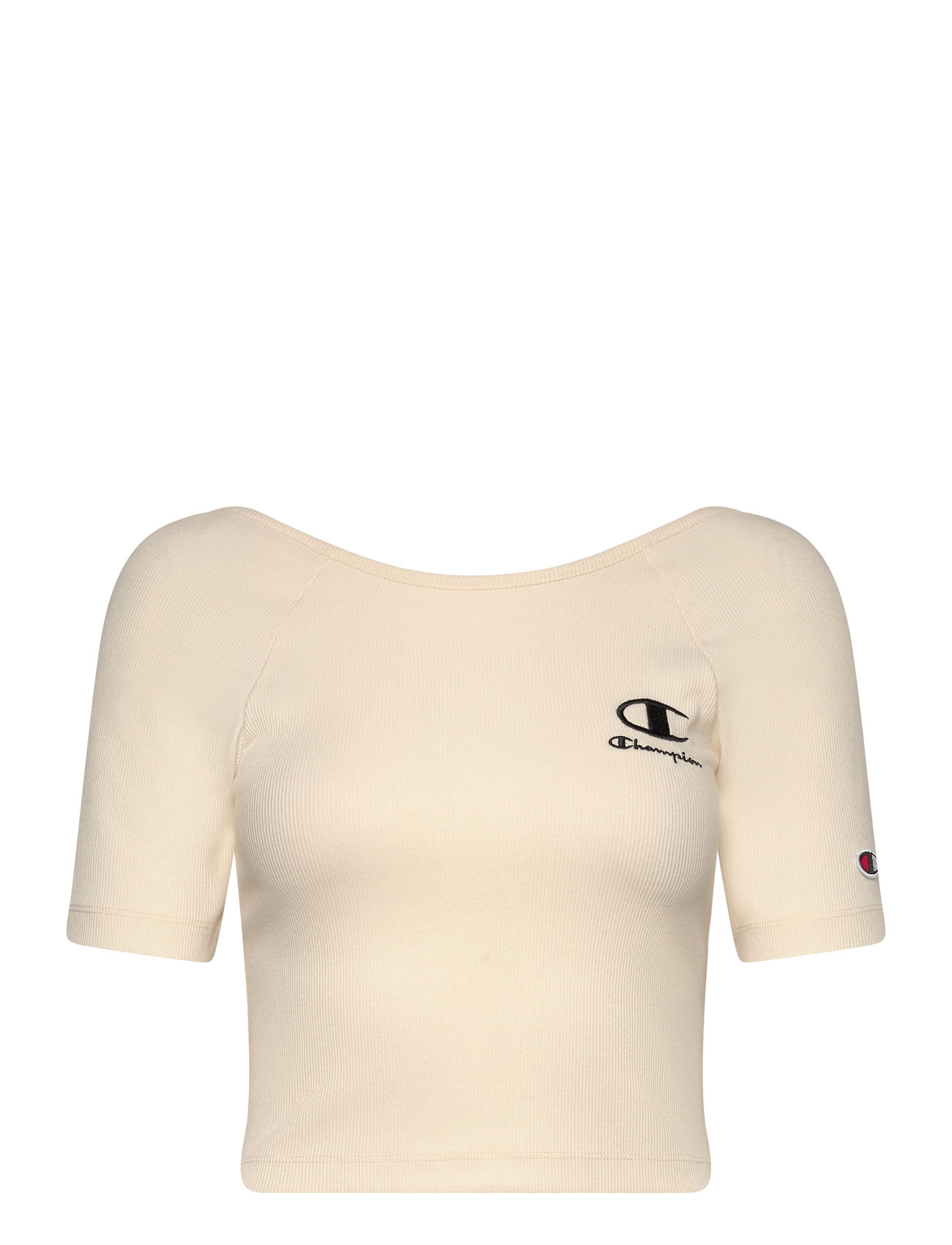 CHAMPION Crop Ss Tee Beige - XS - Damen