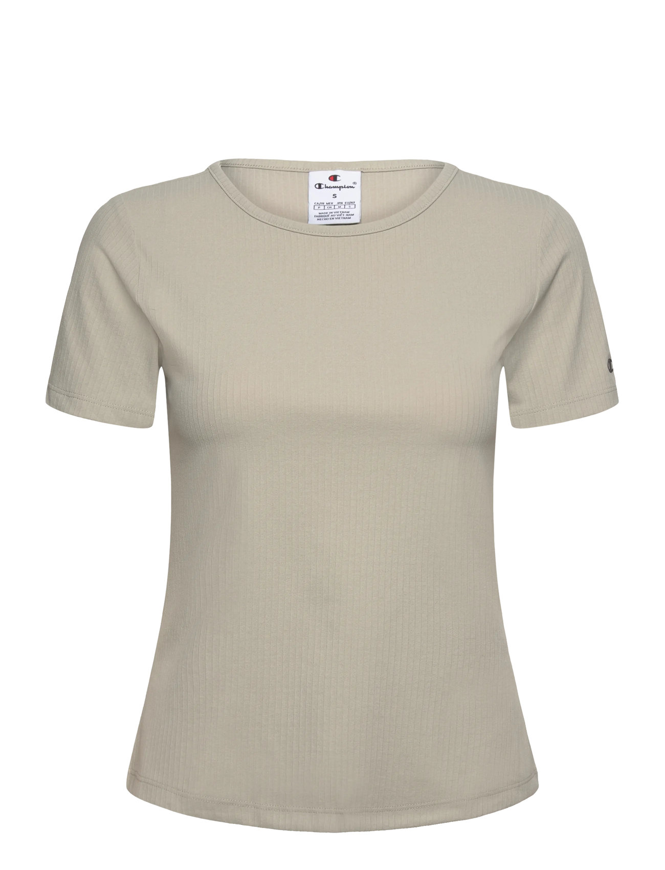 CHAMPION Crewneck Oberteil Beige - L - Damen