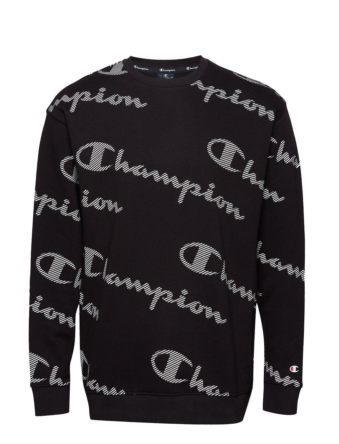 all black champion crewneck