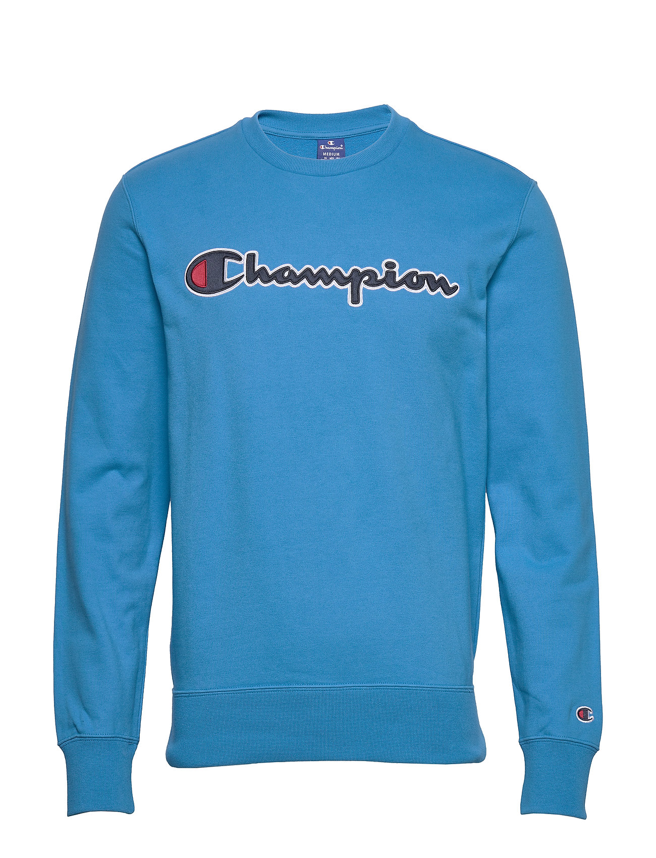 champion blue crew neck sweatshirt