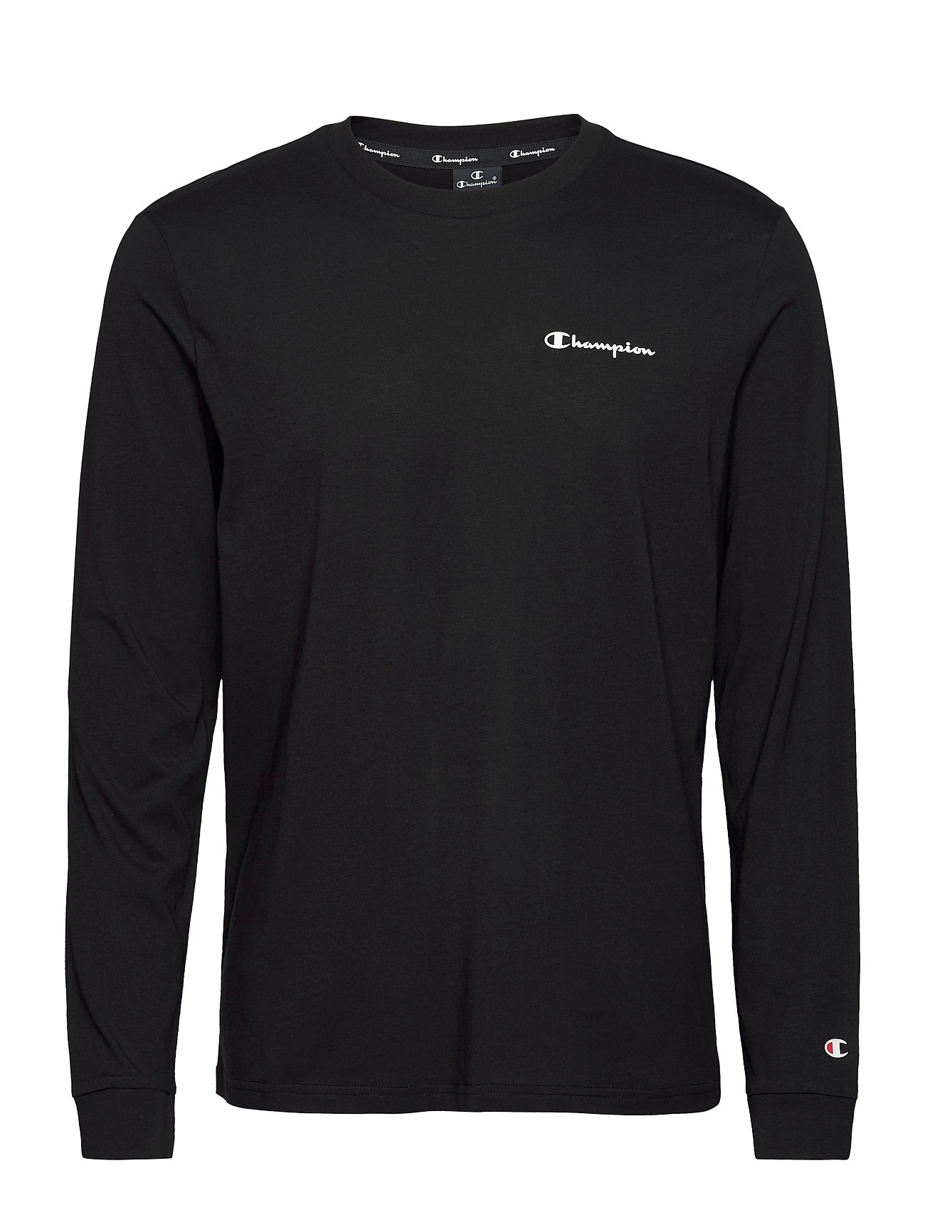 Long Sleeve Crewneck T-Shirt T-shirts Long-sleeved Musta Champion