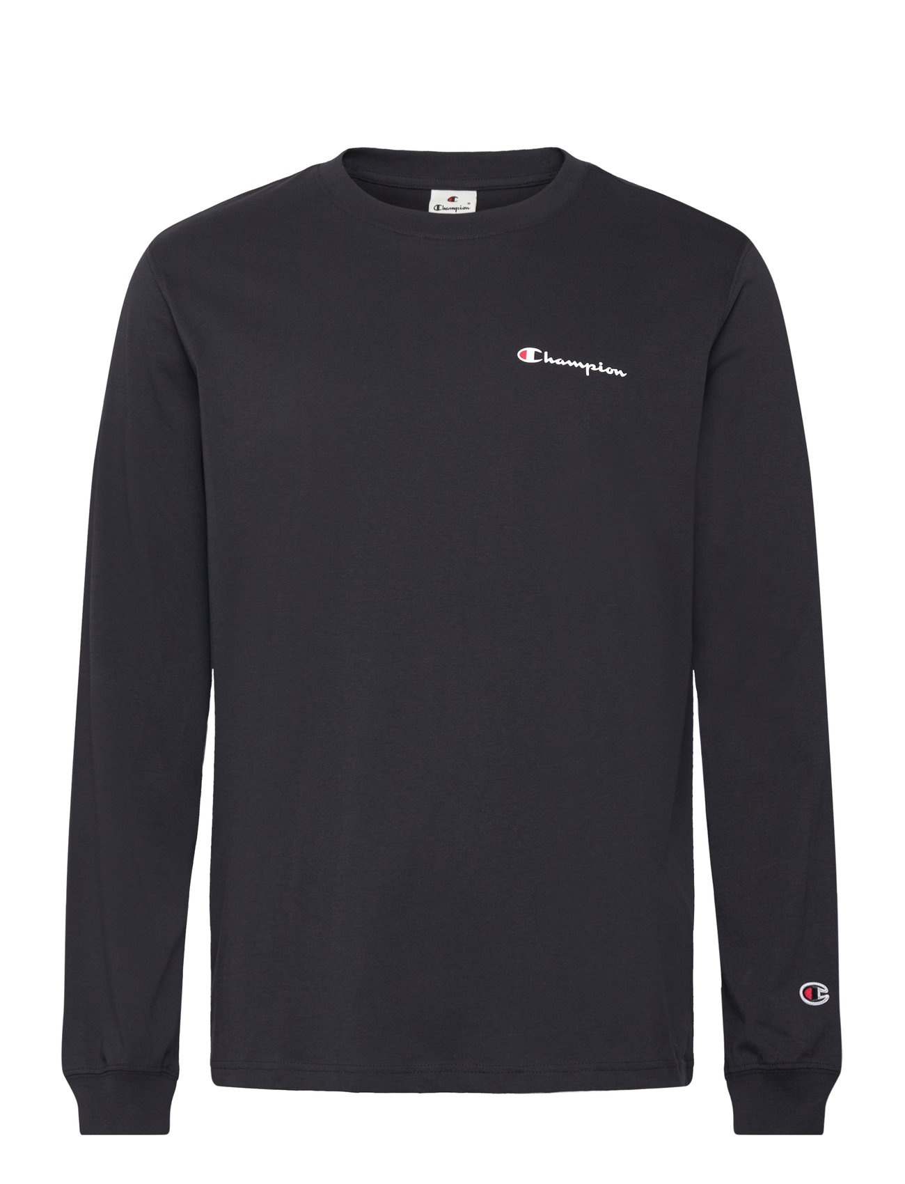 Crewneck Long Sleeve T-Shirt Tops T-Langærmet Skjorte Black Champion