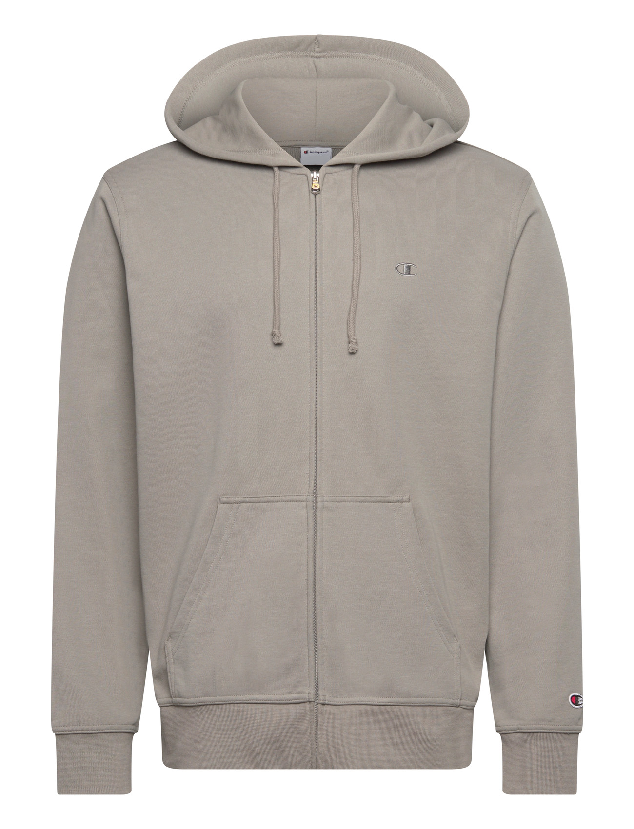 Champion Full Zip Hoodie Sweatshirt, M, Grey, Sweatshirts & Hættetrøjer > Hættetrøjer, Herre