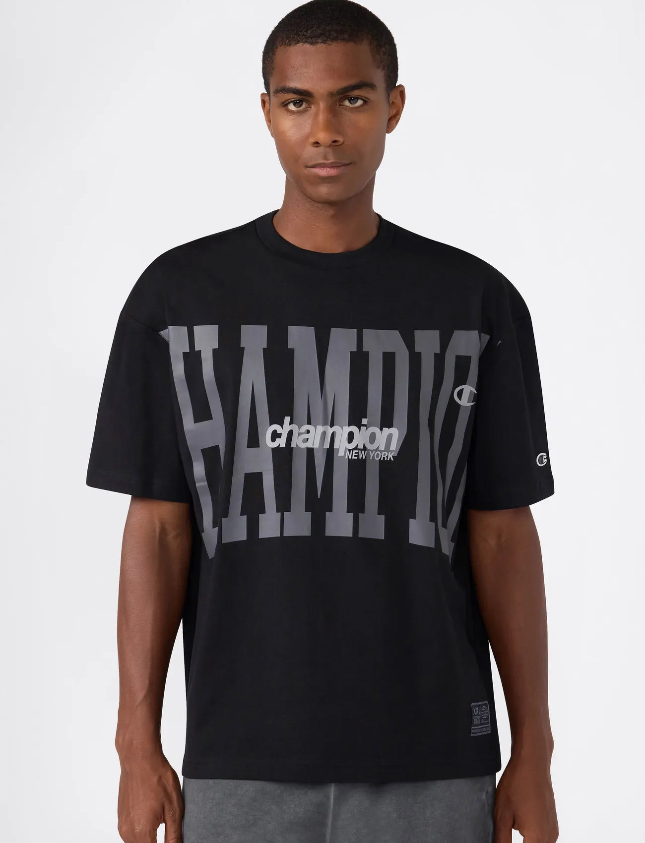 Champion Ss Tee, XS, Black, T-Shirts > Kortærmede, Herre
