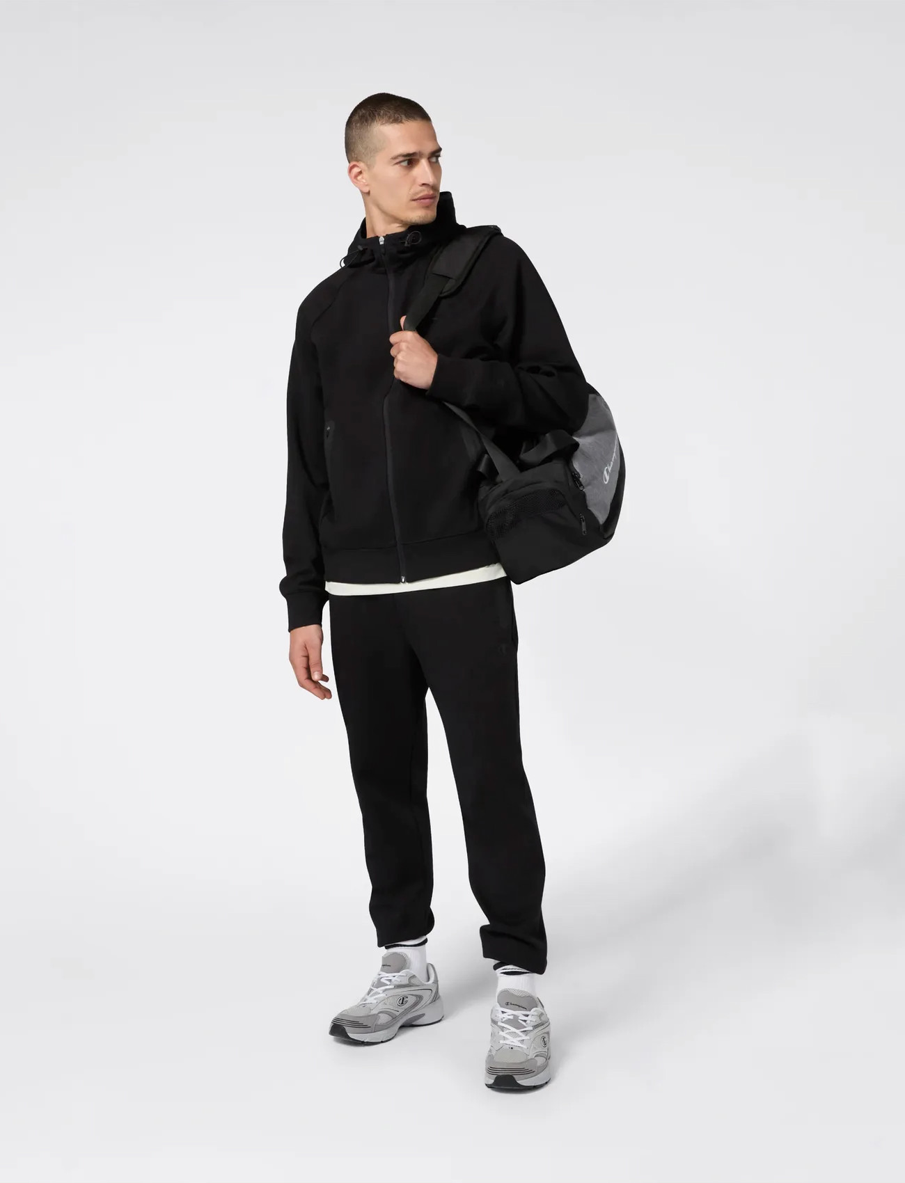 Champion Cuffed Pants, S, Black, Underdele > Joggingbukser, Herre