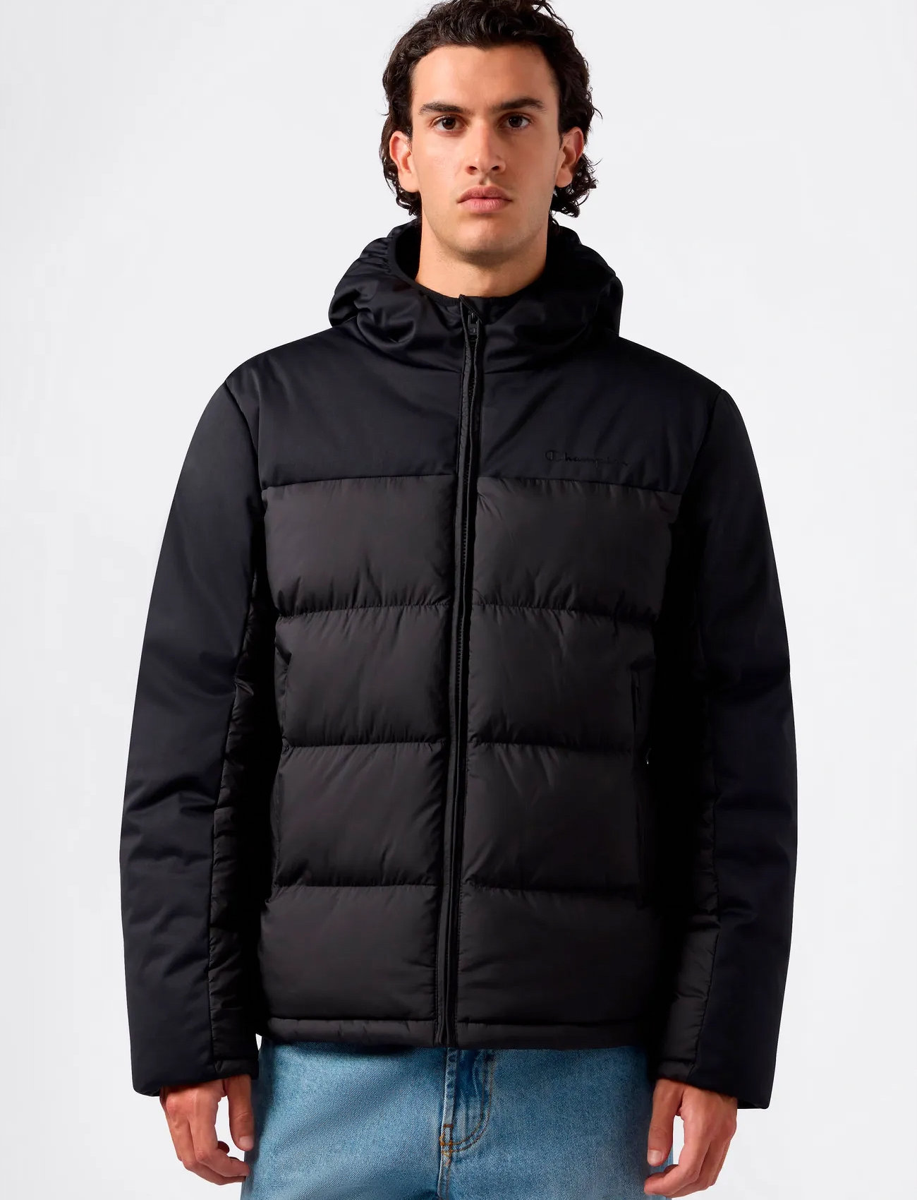 Champion Hooded Jacket, S, Black, Jakker > Vatterede Jakker, Herre