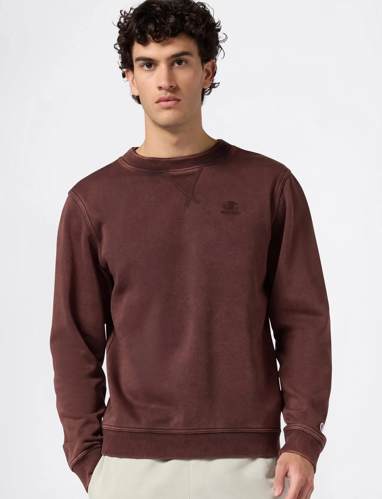 Champion Crewneck Sweatshirt, M, Brown, Sweatshirts & Hættetrøjer > Sweatshirts, Herre