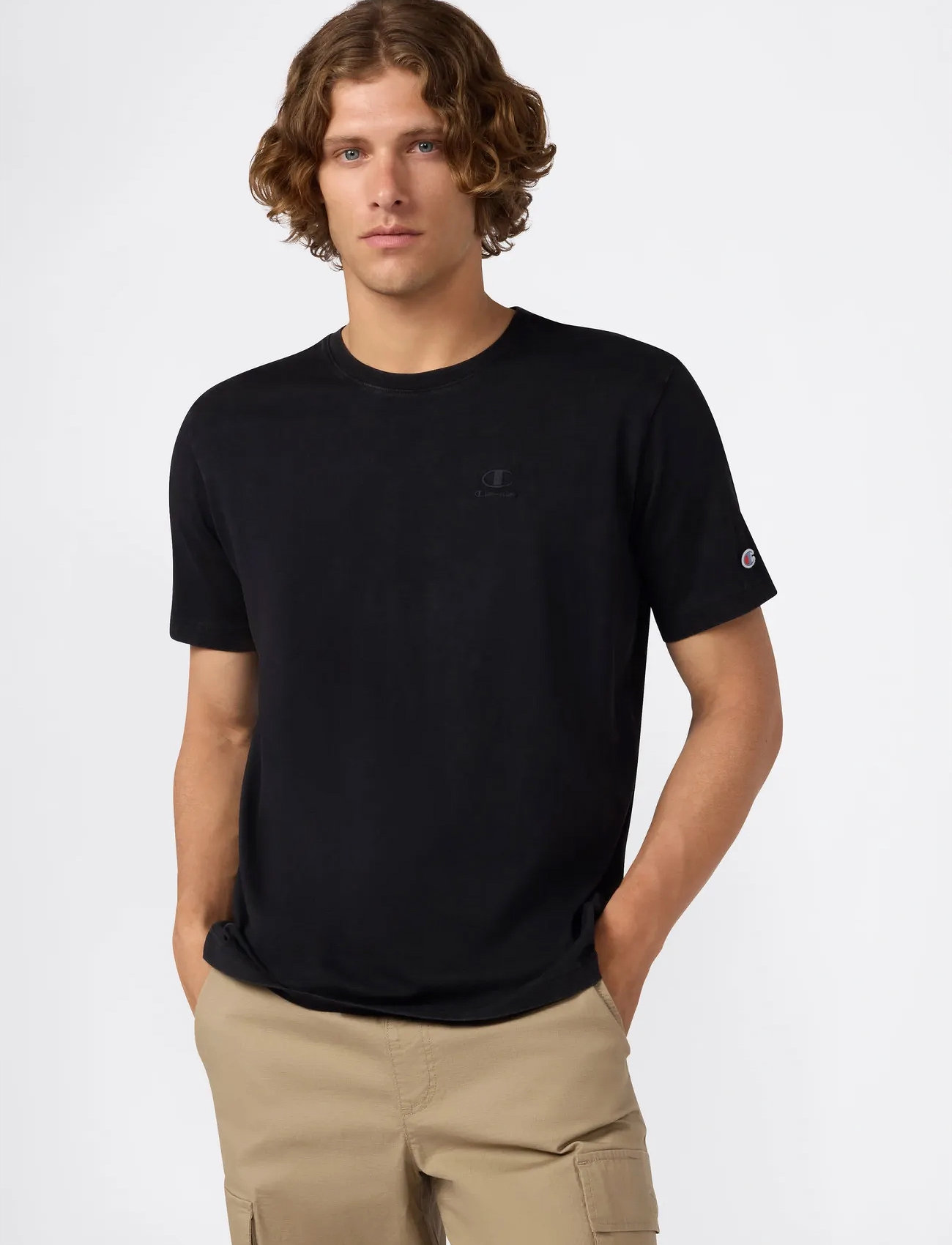 Champion Ss Tee, XXL, Black, T-Shirts > Kortærmede, Herre