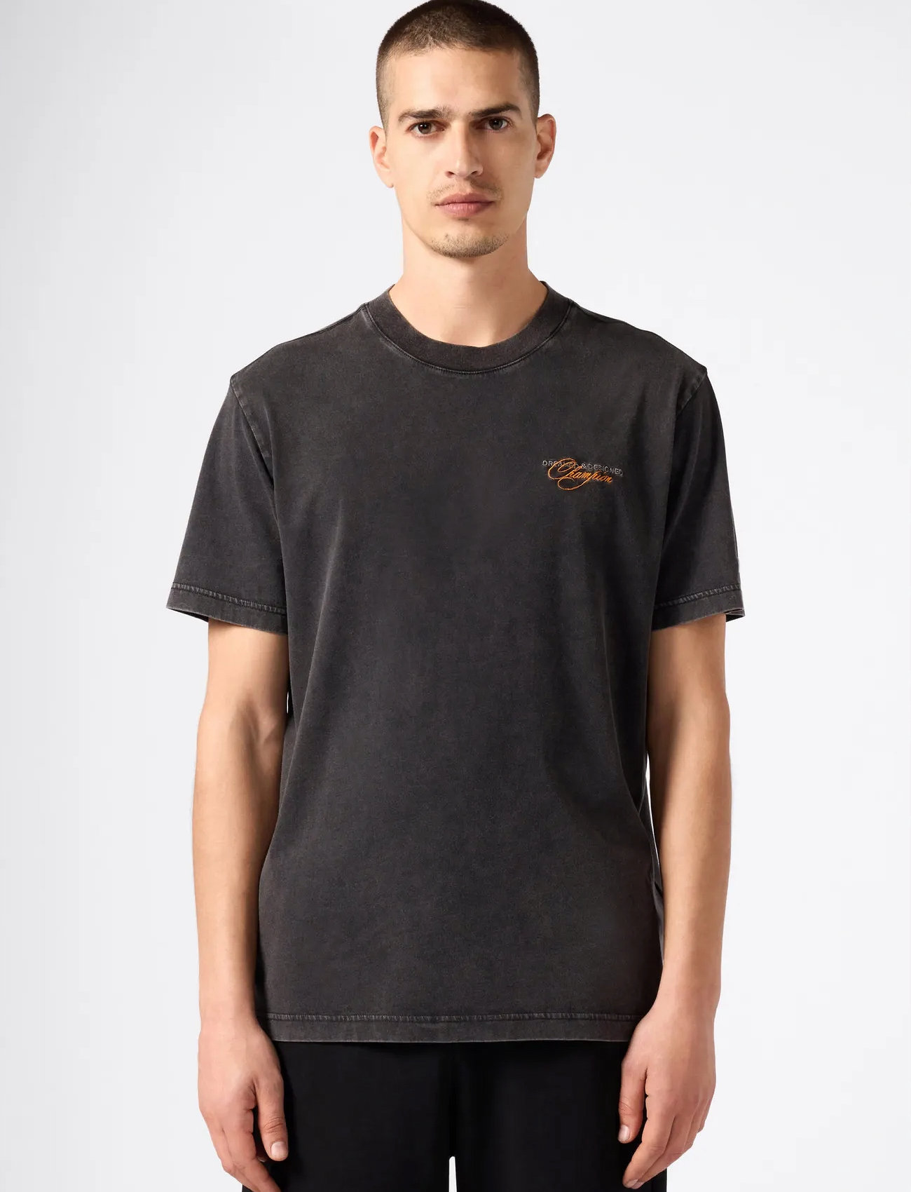 Champion Crewneck T-Shirt, XL, Black, T-Shirts > Kortærmede, Herre