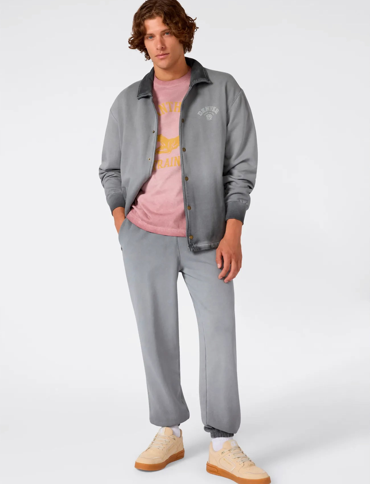 Champion Elastic Cuff Pants, M, Grey, Underdele > Joggingbukser, Herre