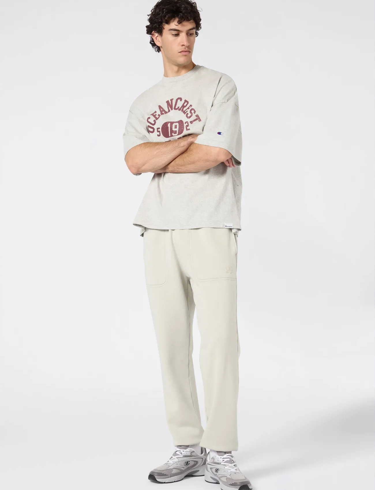 Champion Ss Tee, XL, Grey, T-Shirts > Kortærmede, Herre