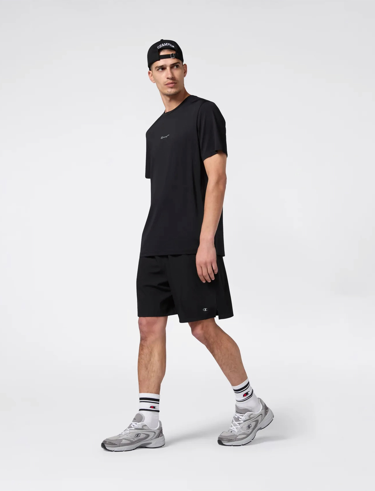 Champion Ss Tee, XXL, Black, Sport Overdele > Sport T-shirts, Herre