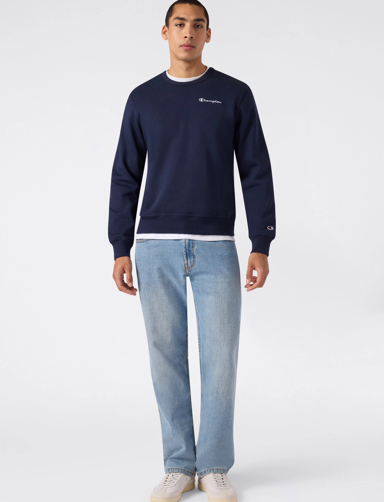 Champion Crewneck Sweatshirt, M, Navy, Sweatshirts & Hættetrøjer > Sweatshirts, Herre