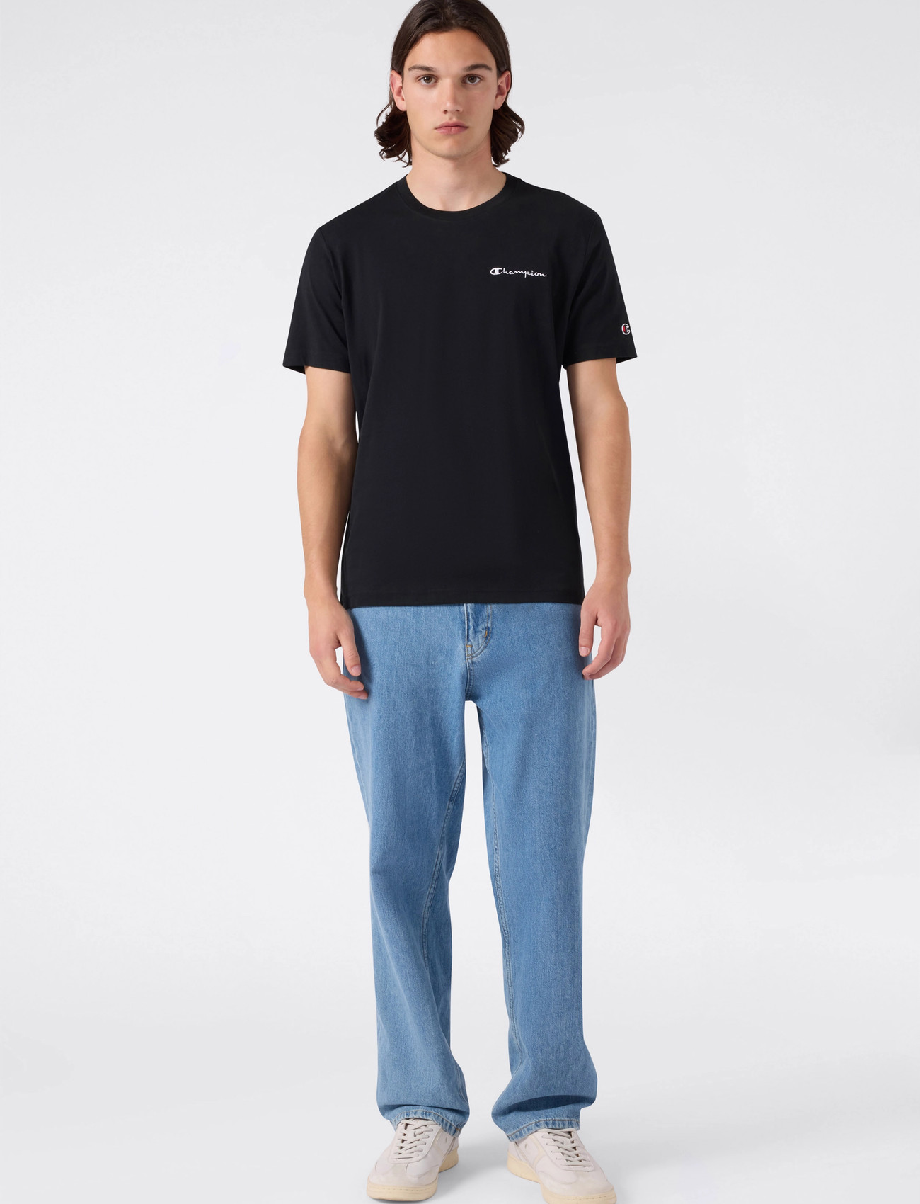 Champion Ss Tee, L, Black, T-Shirts > Kortærmede, Herre