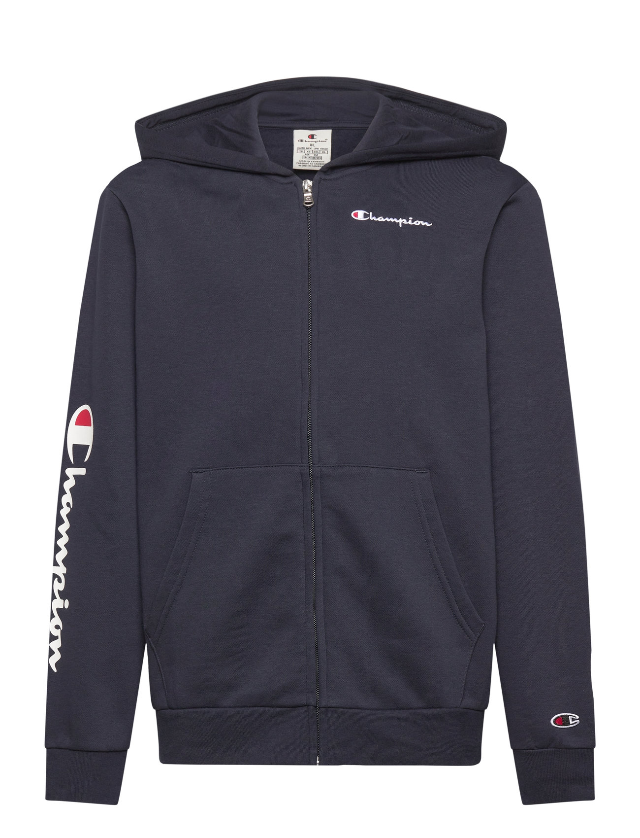 Black champion hoodie zip up online