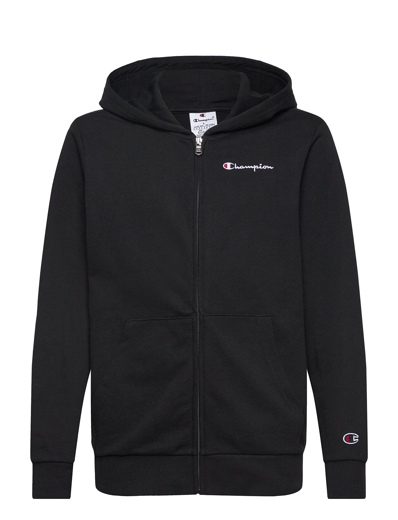 Champion Full Zip Hoodie Sweatshirt Svart