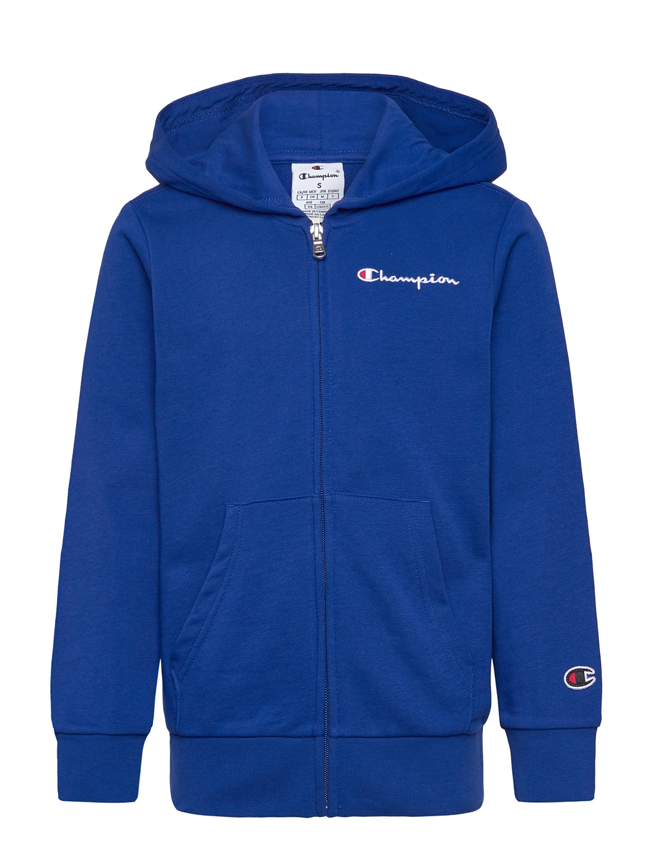 Champion Full Zip Hoodie Sweatshirt Blå